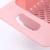 Sink Colander Strainer Basket Household Plastic Stretchable Bowl Drain Storage Rack for Kitchen Pink
