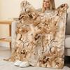 Flannel Throw Blanket: Soft, Lightweight & Skin-friendly Cozy Home Decor for Sofa, Windowsill, Christmas, Halloween, Casual Leisure