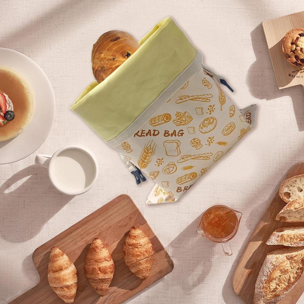Reusable Bread Bag Loaf Storage Bag Keep Freshness for Days Beeswax Pouch Bakery easy to clean cotton bag Loaf Container