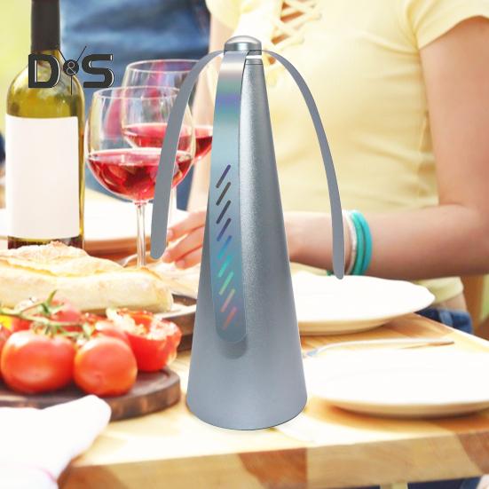 Fly Repellent Fan with Reflective Strip Outdoor Camping Fishing Picnic Indoor Desktop Food Fan Portable Silent Foldable Fly Spinner Fan