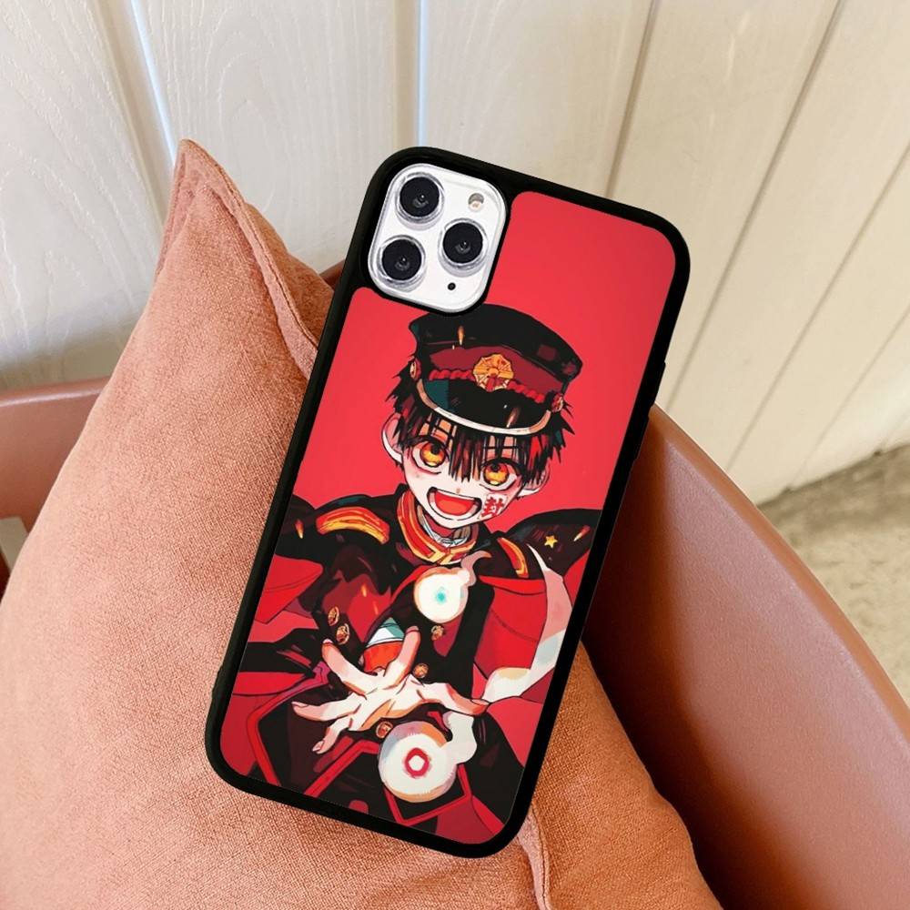 1pc Anime H-hanako Cartoon K-kun Phone Case Silicone PC+TPU For For IPhone 11 12 13 14 15 16 Plus Pro Max Cover