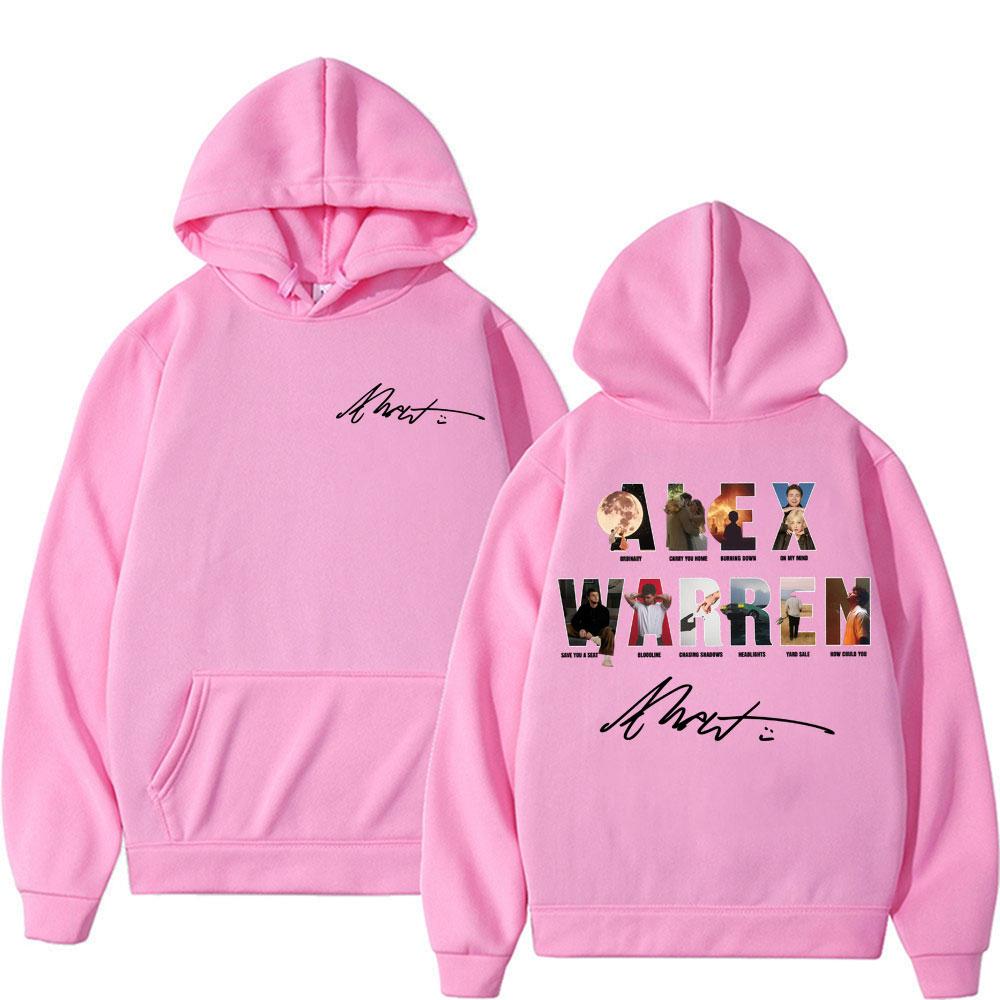 Alex Warren Album Song Titles Music Merch Hoodies Men Women Fashion Retro Long Sleeve Pullovers Winter Casual Fleece Sweatshirts