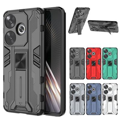 Military Armor Adjustable Kickstand Protective Case for Xiaomi Poco F6 Pro 5G F5 X6 X5 M6 Pro Cover Magnetic Holder Stand Shockproof Full Cover