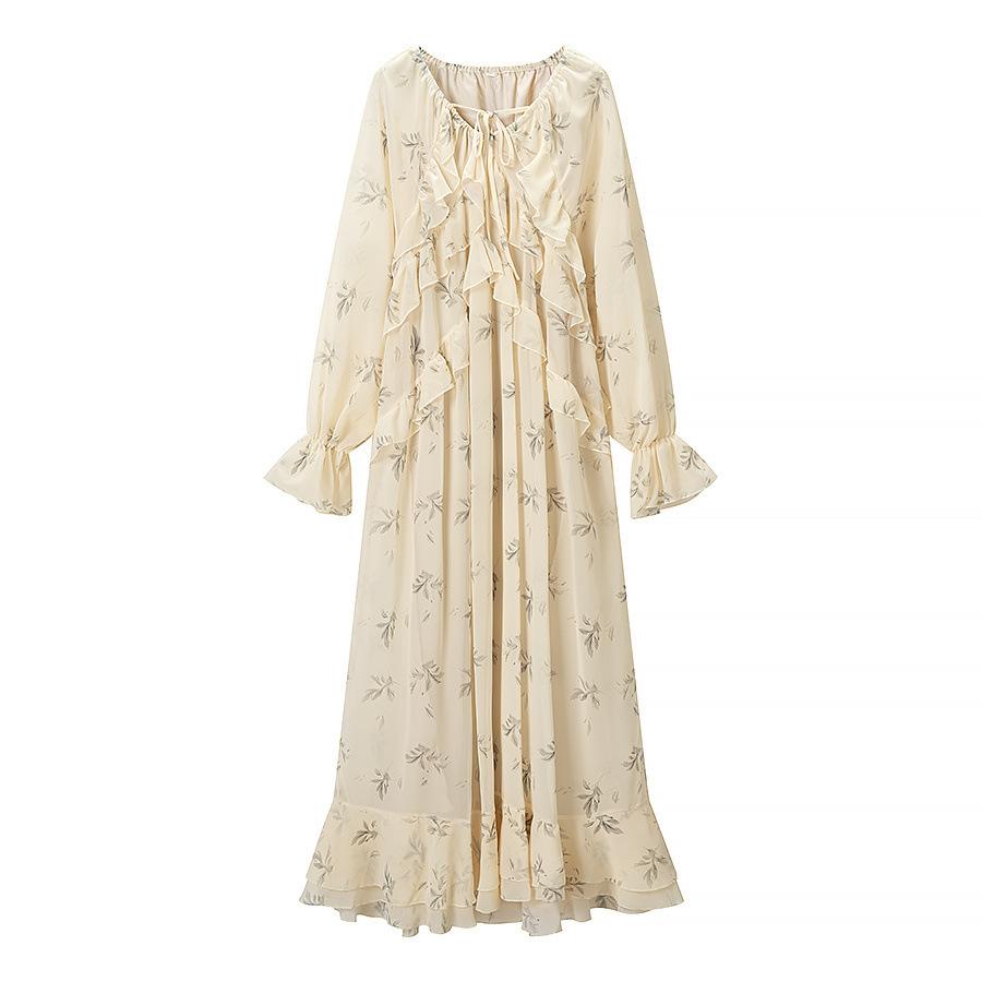 European and American style, new women s clothing, foreign style, fashionable, casual, classic, printed dress S