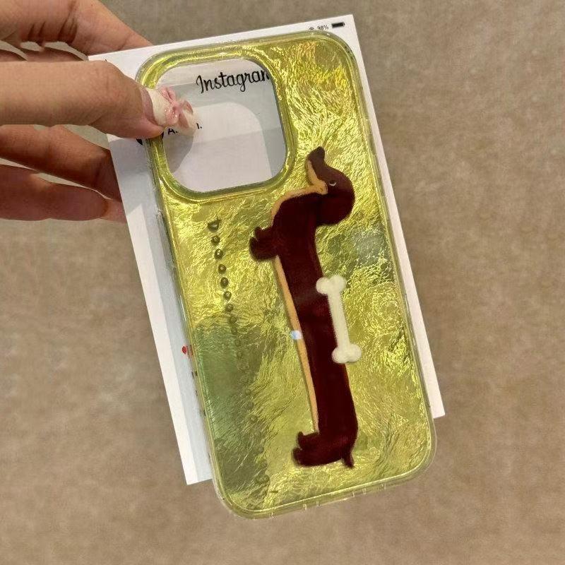 Cute Cartoon Corgi Striped Phone Case for iPhone 17 Pro Max 11 12 13 14 15 16 Pro 17 Air XS XR X 7 8 Plus SE2 16e Silicone Cover