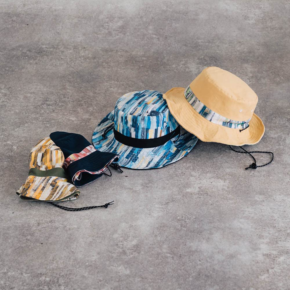 Nakota Wall Paper Rev HAT FREE Reversible Hat for Men and with Chin One Size Fits Most inches Black Women, Outdoor, Strap, (Head Circumference