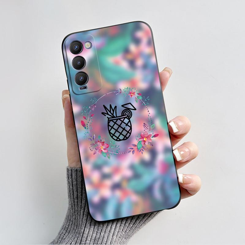 For Tecno Camon 18P Phone Case Shockproof Cover Cute Cartoon Love Heart Soft Funda For Tecno Camon 18 Premier Camon18 18i Bumper