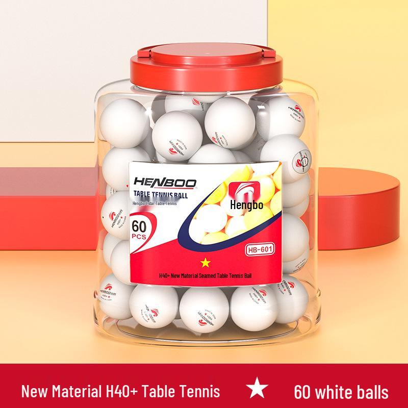 40+ Three-Star Training Table Tennis Balls - 60-Pack for Students
