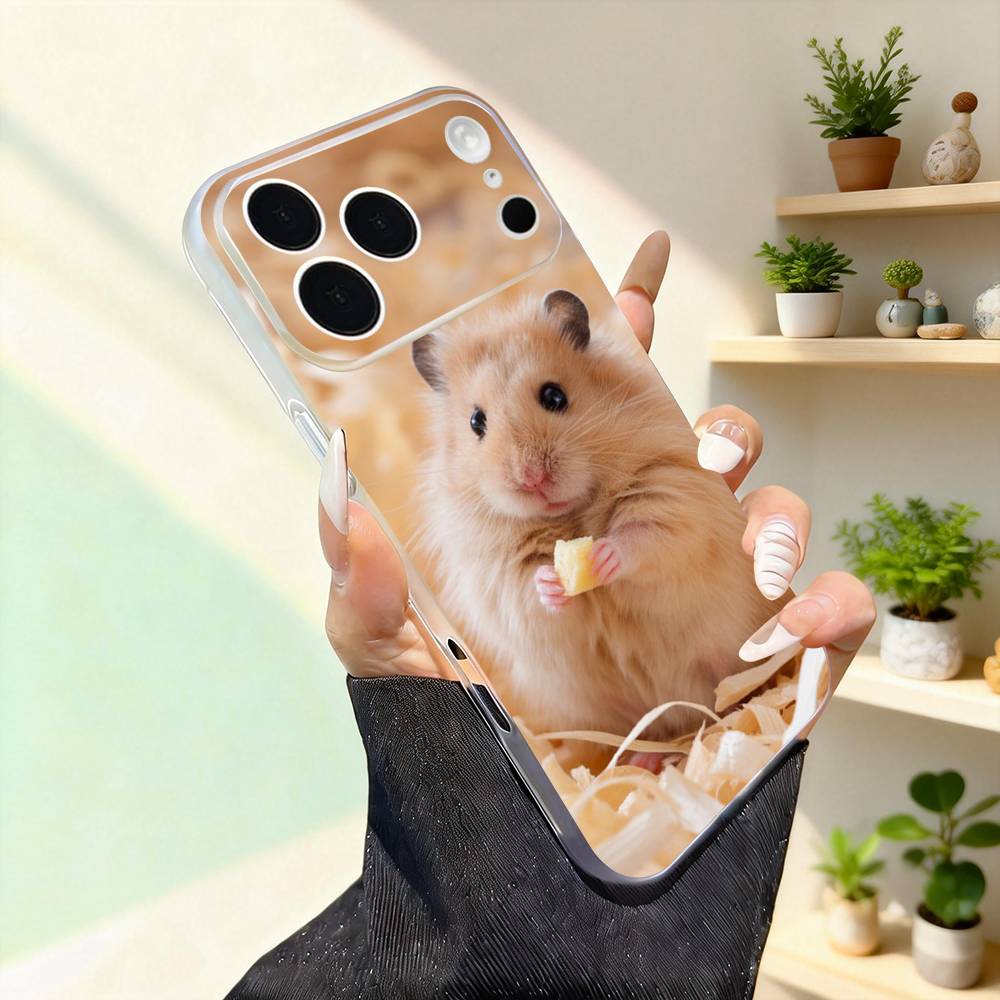 Animal Pet Hamster Cute Phone Case For iPhone 17,16,15,14,13,12,11,Pro,Max,Plus,Mini,SE4,E Magnetic For Magsafe Wireless