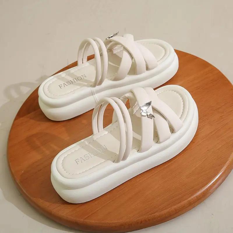 Sabot Open Toe The Best Comfortable and Elegant Women's Sandals High Quality Cheap Liquidation Vip Korea Low Price Ladies Shoes