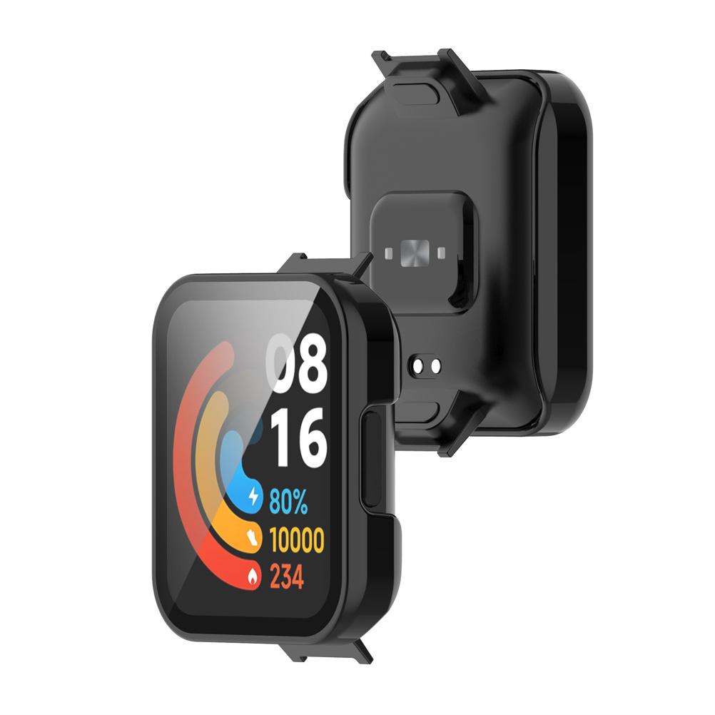 Smartwatch-Gehäuse Displayschutzfolie Smartwatch-Gehäuseabdeckung für Xiaomi Watch 2 Lite für Redmi Watch 2 Schwarz