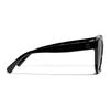 Chanel Dekoracja literowa rama acetatowa okulary przeciwsłoneczne motyl damskie czarne