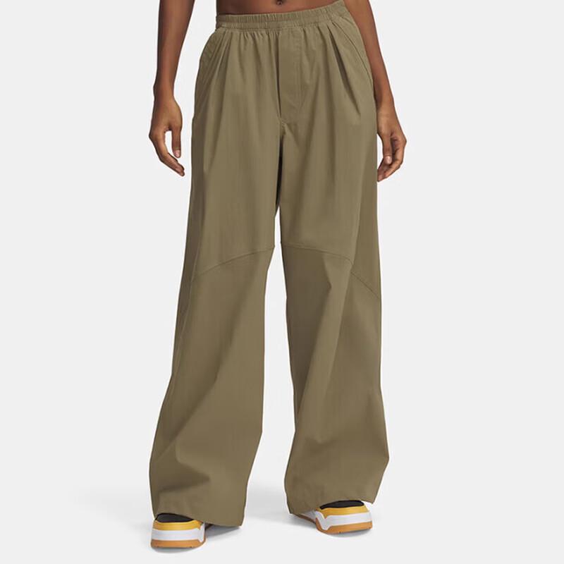 

Under Armour Women s Loose Fit Wide-Leg Woven Pants M