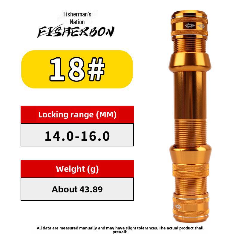 Retractable All-Metal Fishing Rod Seat with Self-Locking Mechanism