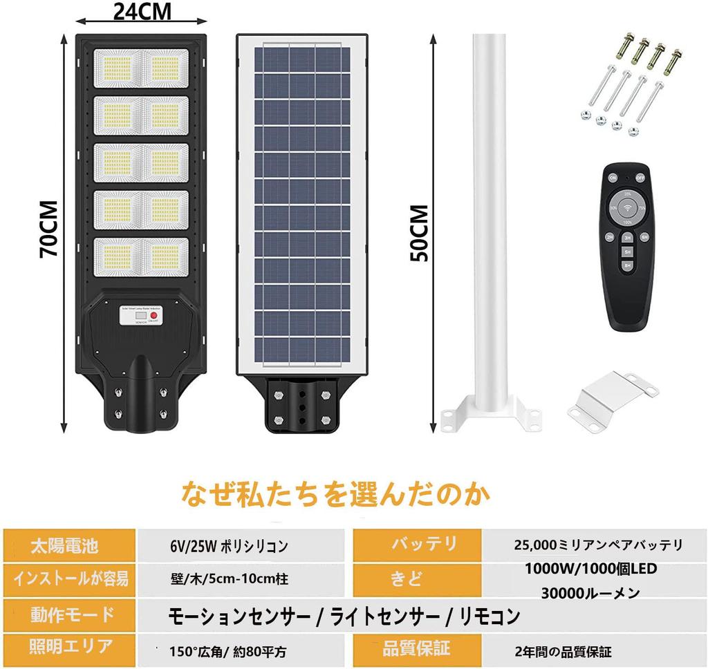 Newly Upgraded LED Solar Street IP67 Motion and Light Ideal for Automatically Turns On at Integrated Solar Energy Zero Electricity Garden Security