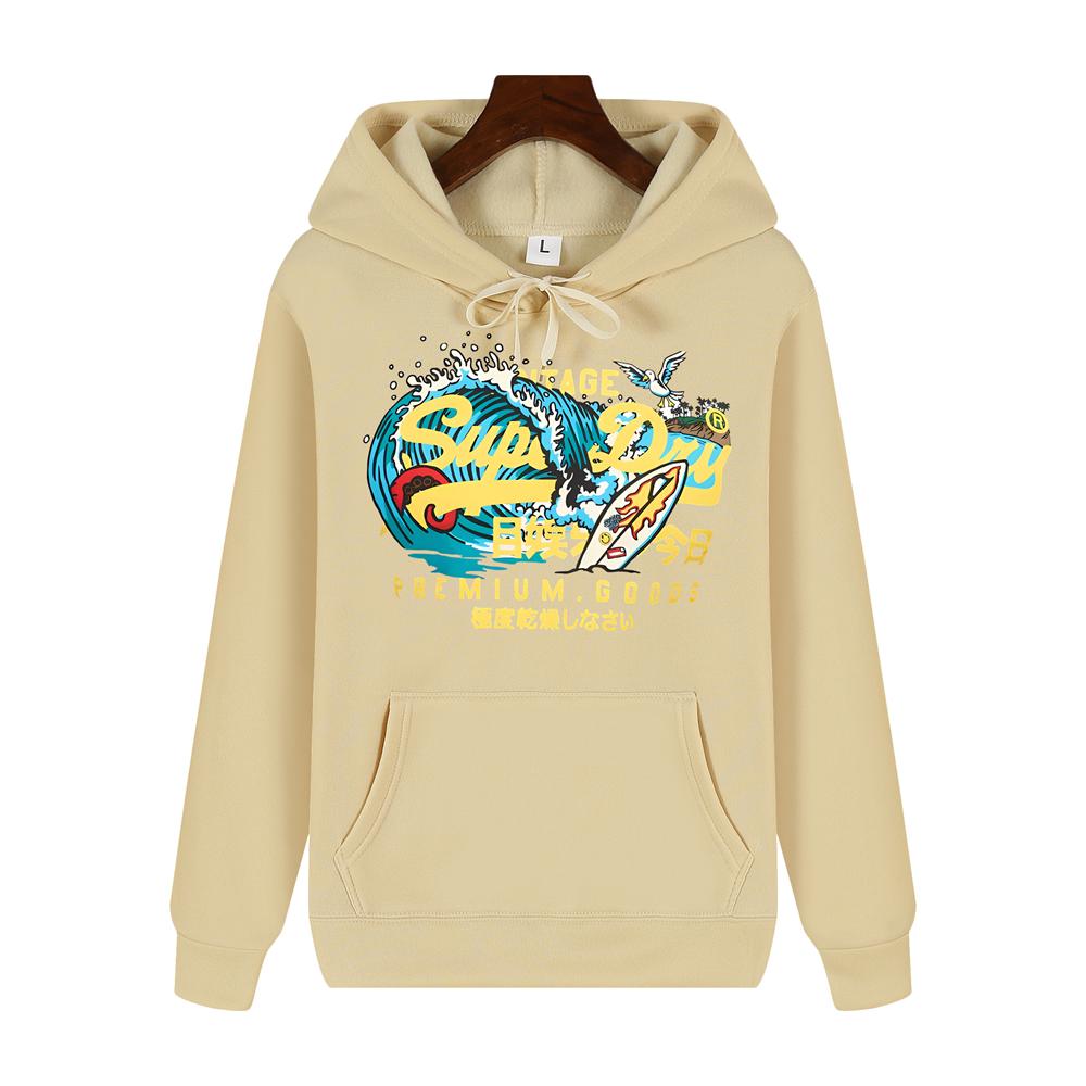 

SUPERDRY Brand Autumn and Winter Men s Fashion Casual Hooded Sweatshirt Street Hip-hop Retro Sports Men s Sweatshirt Hoodie L