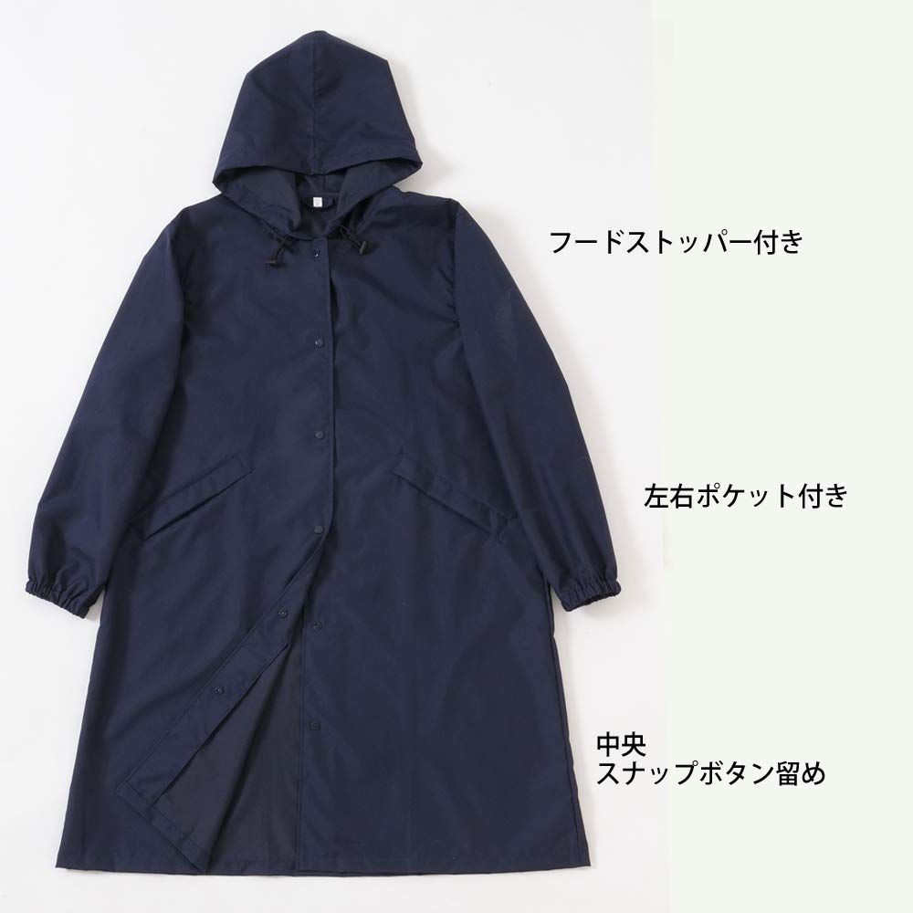 Lieven 1605 (Marine) Wasserabweisender Regenmantel für Damen und Herren mit Aufbewahrungstasche, hergestellt von einem Regenschirmgeschäft