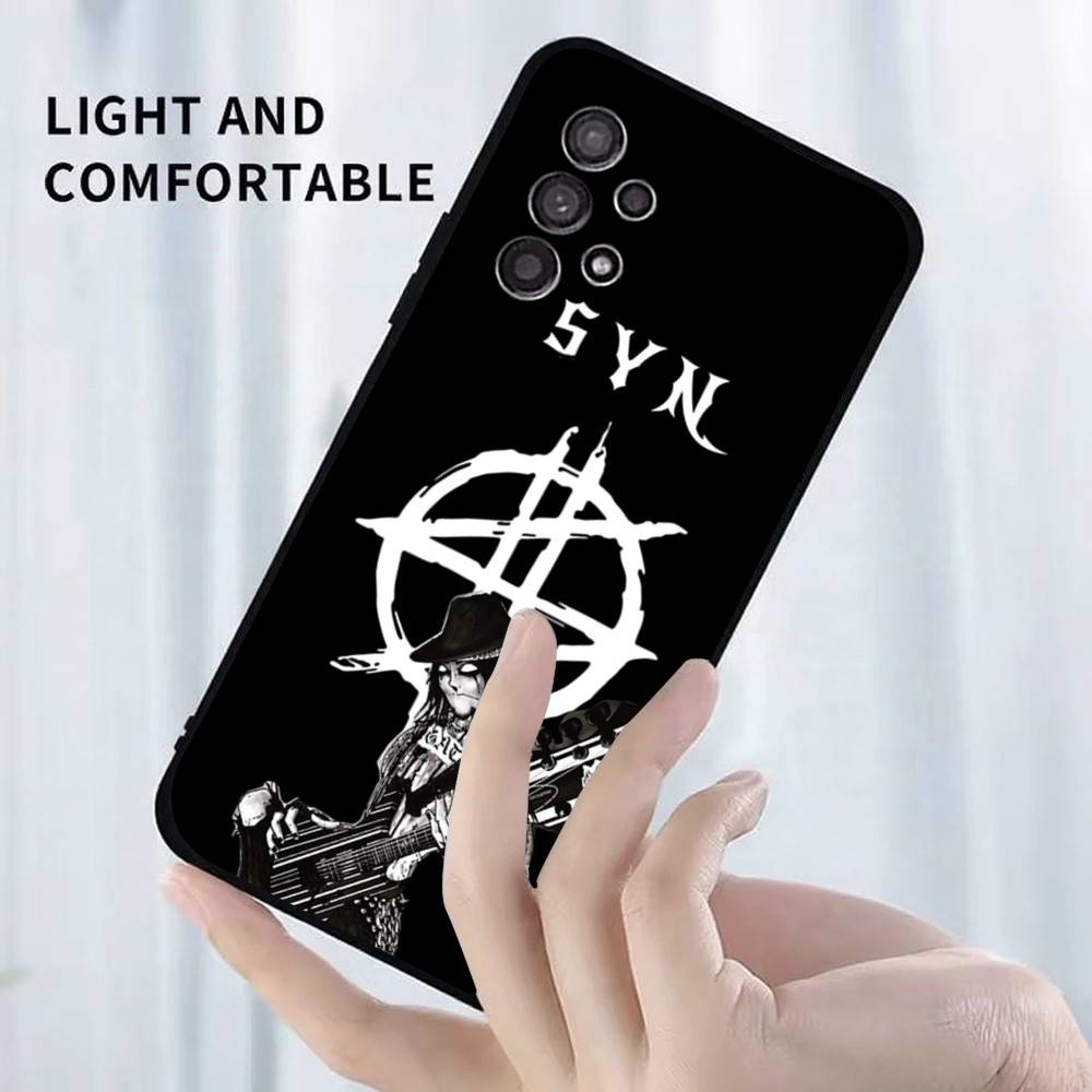 A- Cover per Telefono Avenged Sevenfold Per Samsung S25,S24,S23,S22,S21,S20,S10,Ultra,Plus,Lite,FE,Cover Nera in Morbido Silicone