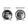2 X Angel Eye LED Fog Light DRL For Volkswagen VW Scirocco 3/III 2008-2014 Canbus Car Front Fog Daytime Running Lamp Assembly