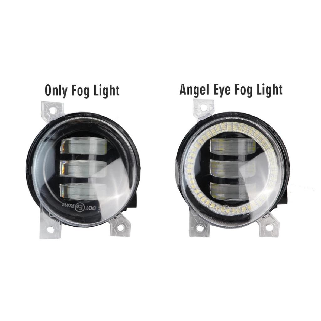 2 X Angel Eye LED Fog Light DRL For Volkswagen VW Scirocco 3/III 2008-2014 Canbus Car Front Fog Daytime Running Lamp Assembly