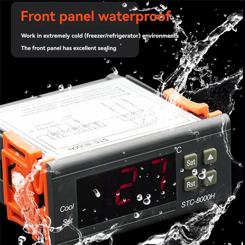 FTS STC-8000H Seafood Machine Temperature Control Cold Storage Cabinet Thermostat Single Cooling Over Alarm