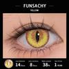 FUNSACHY Cosplay Black White Contact Lenses for Eyes 1Pair Colored Anime Lens Eye Makeup Pupil Halloween Women Men's Accessories