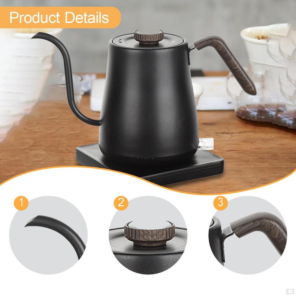 Gooseneck Electric Kettle Water Boiler Gift Quick Heating Temperature Display Pour Over