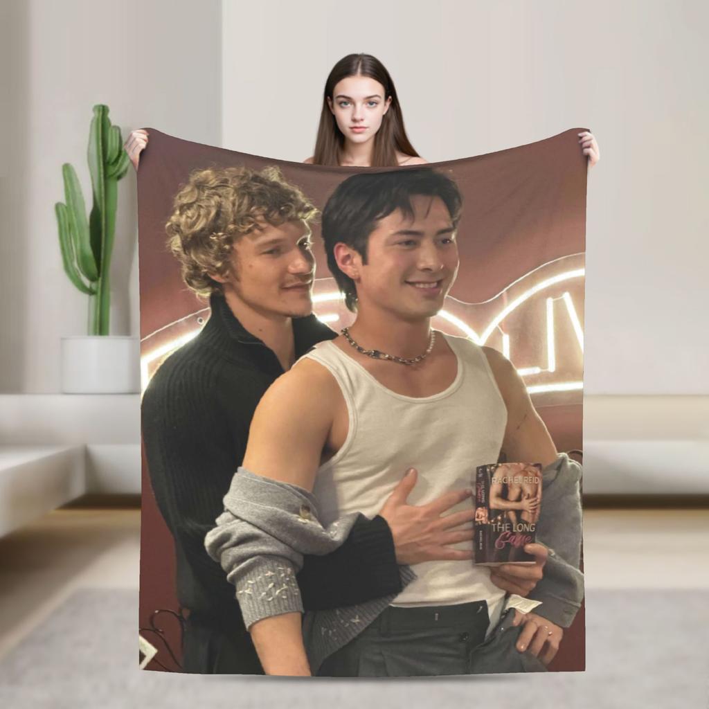 Heated Rivalry Shane and Ilya Blanket Soft Throw Blanket Autumn Boy Girl Bedroom Travel Car Bedspread