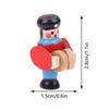 1:12 Dollhouse Miniature Wooden Train Simulation Christmas Nutcracker Soldier Model Toy Doll House Decor Dollhouse Accessories