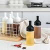 250Ml Kitchen Squeeze Seasoning Bottle With Rack Leak-Proof Condiment Empty Bottles