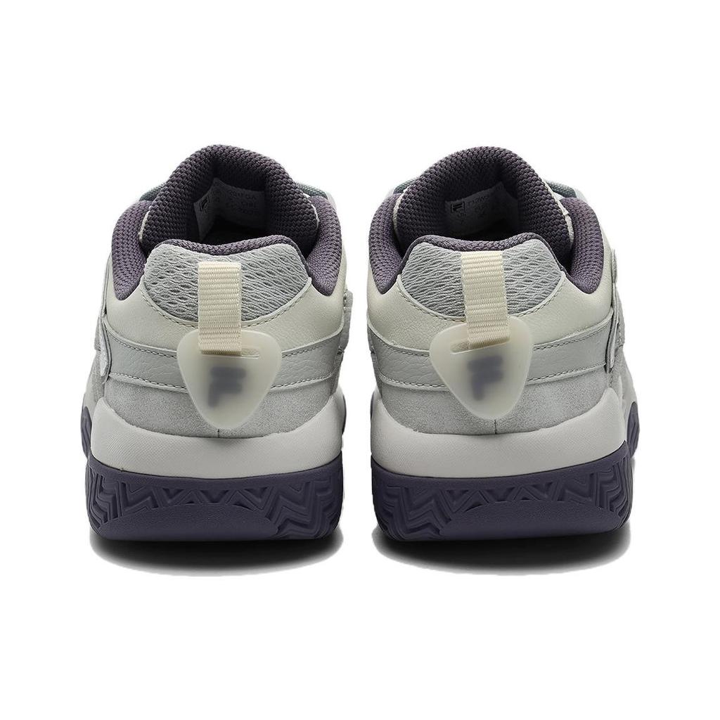 FILA Fusion Buster Bread Shoes Round Toe Lace-Up Durable Low-Top Basketball Shoes Women sneaker Gray T12W343201FGA