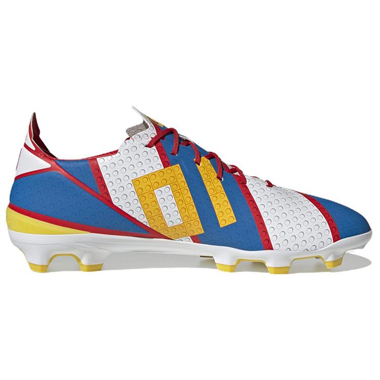 LEGO x Adidas Gamemode FG Slip Resistant Abrasion Resistant Hard Court Soccer Shoes Blue White Red GV6849