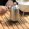Trivets for Hot Dishes Hollow Spiral Wire Trivet Outdoor Dish Mat Heat Resistant Bowl Mat Anti-Scalding for Hot Pans Teapot