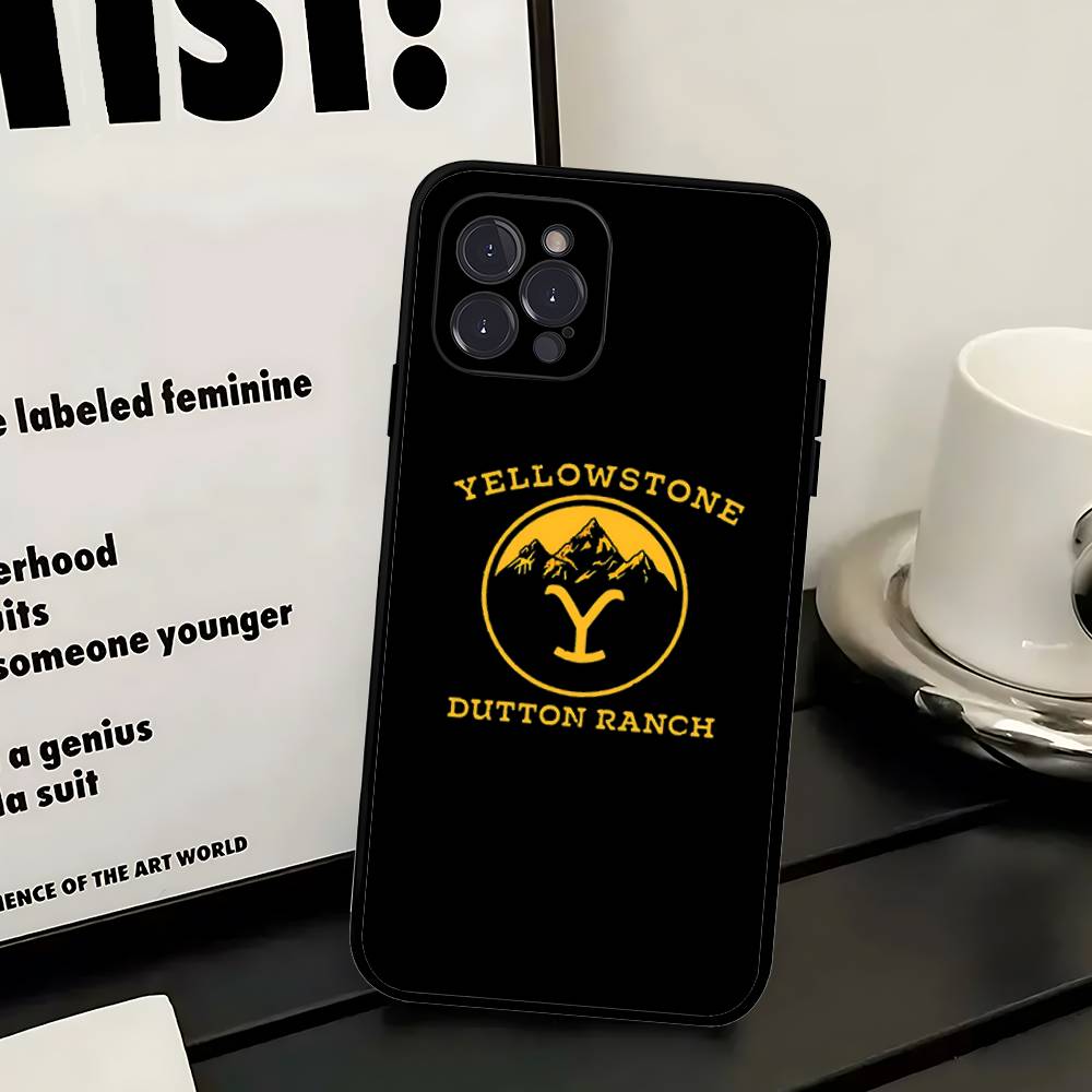 Y-Yellowstone Logo Phone Case For IPhone 17 16 14 15 13 12 11 Pro Max Plus Silicone Soft Cover