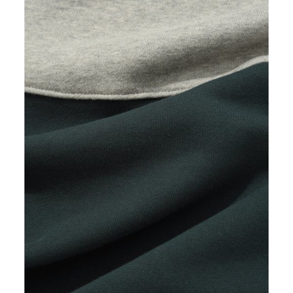 Covernat Letter Pattern Printed Spliced Drawstring Hoodie Men hoodies Green CO2303HDA1GN