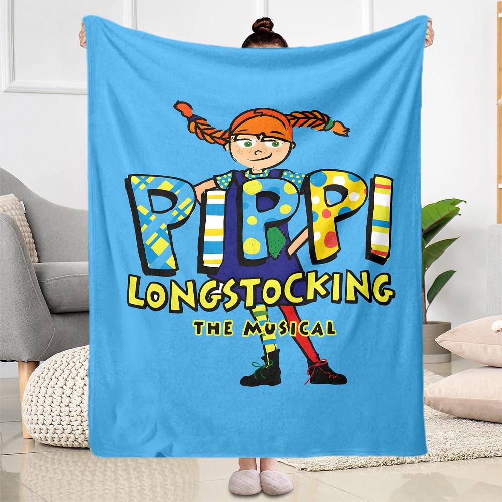Coperta Avventure di Pippi Ultra Morbida Perfetta per Picnic Biancheria da Letto Ufficio Universale per Tutte le Stagioni Regalo Perfetto per Parenti e Amici