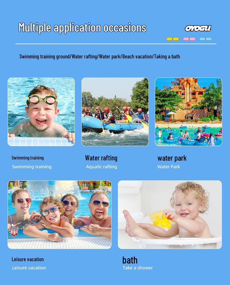 High-Definition Waterproof Anti-Fog Color-Plated Racing Swimming Goggles