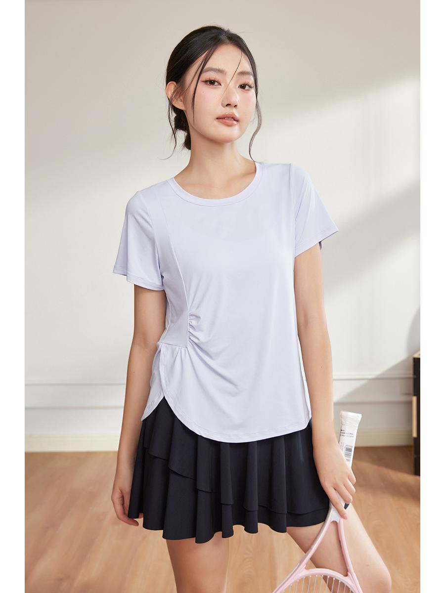Women s Quick-Dry Yoga & Running Slim Fit Short Sleeve Tee M