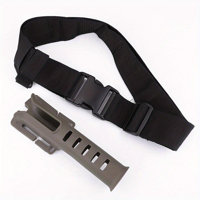 

1 шт. Регулируемый портативный держатель для ремня для удочки, регулируемый пояс, устройство для вставки удочки для ловли приманки, аксессуары хаки