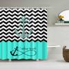Sea Beach Shell Printed Anchor Octopus Pattern Shower Curtain Bathroom Curtains With Hooks Waterproof Products Bathroom Decor