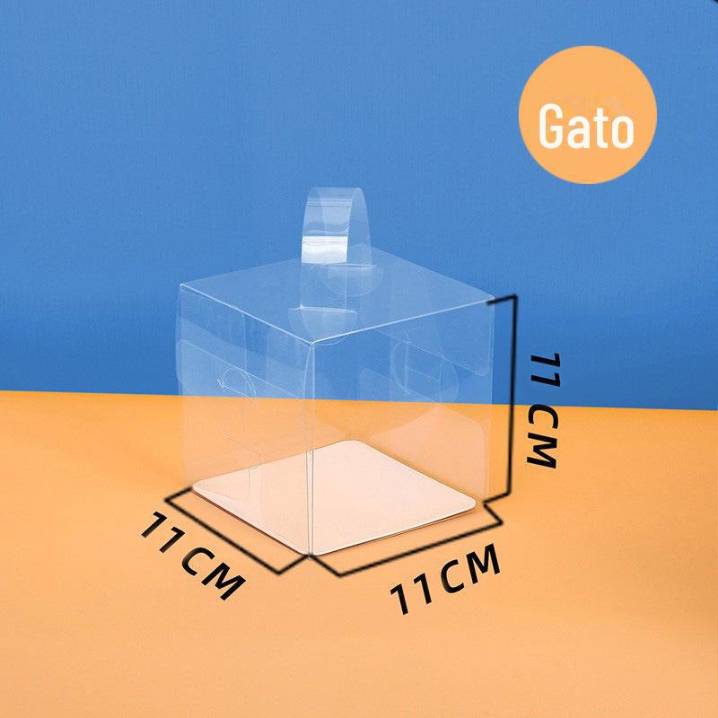 Transparentes weißes Kartontablett mit PET-Kunststoff für Kuchen, Kekse, Süßigkeiten, Backwaren und knusprige Schokoladen-Schneeflocken.