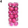 24Pcs Runde Weihnachten Baum Dekorationen Hängen Home Party Ornament Bälle Kugeln