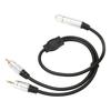 6.35mm To 3.5mm RCA Cable Female To Male Gold Plated Plug Socket Sound Splitter Cord 1.6ft