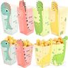 Farbe Dinosaurier Popcorn Papierbox Niedlicher Cartoon Einweg Lebensmittelqualität Pommes Frites Snacks Kinderverpackung