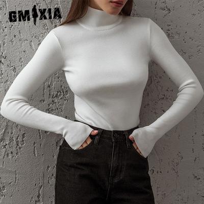Women's Half-high Neck Bottoming Shirt Autumn and Winter New Temperament and Elegant Slim Warm Long-sleeved Inner Jumper