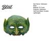 Masque Facial Animal Non Suffocant Halloween Masque Lézard Vert Masque Demi-Visage Texturé Réaliste, Mousse PU Accessoire de Costume Durable pour Fêtes Et Cosplay