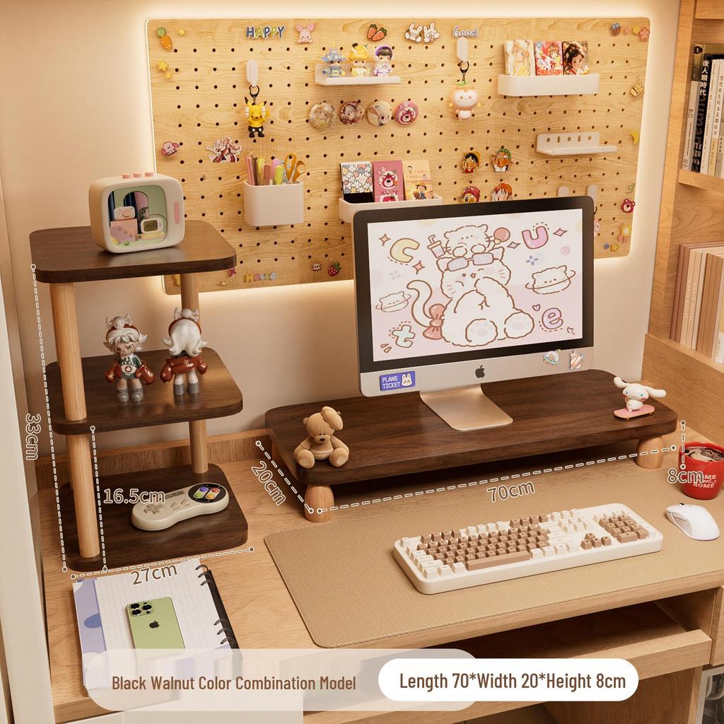 Desktop Monitor Stand & Keyboard Bracket