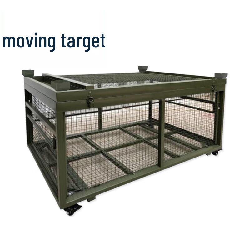 Military Green Mobile Mesh Storage Cage