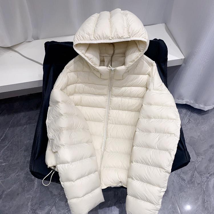 Women Winter Lightweight Down Coat Short Hooded Warm Puffer Jacket Thickened Quilted Outerwear