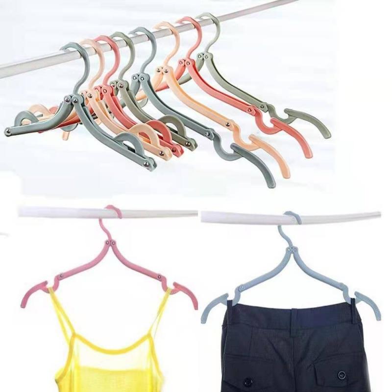Foldableable Portable Clothes Hanger Travel Portable Clothes Hanging Rack Multi-functional Storage Home Business Trip